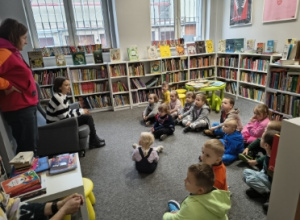 Pierwsze wyjście grupy młodszej do Biblioteki Otwartej